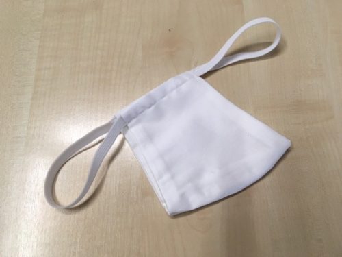 Textil szájmaszk (mosható, fehér)