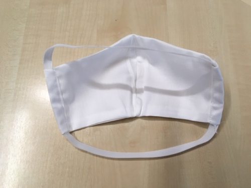 Textil szájmaszk (mosható, fehér)