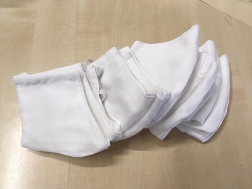 Textil szájmaszk (mosható, fehér)