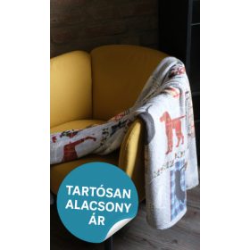 Ultrasoft kutyás gyerek pléd 90x135