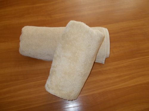 Beige frottír törölköző (Róma)